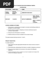 TSL3143 Curriculum Studies Coursework