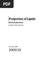 Properties of Lipids