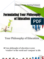 Formulating Your Philosophy of Education