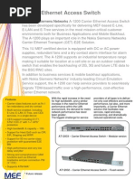 Carrier Ethernet Access Switch: Nokia Siemens Networks