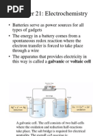 Chapter 21: Electrochemistry