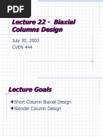 Bia Axial Column Design