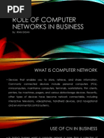 Role of Computer Networks in Business