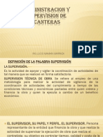 Administracion y Supervision de Canteras PDF