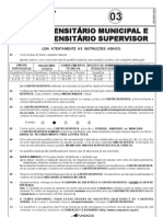 Prova 3 Final - Agente Censitario Municipal e Agente Censitario Supervisor