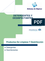 Detergentes y Desinfectantes