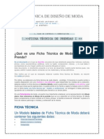 Ficha Técnica de Diseño de Moda PDF