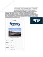 Multi-Level Marketing Jay Van Andel Richard Devos Ada, Michigan Alticor Nutrilite Dietary Supplements Water Purifiers Deloitte Pyramid Scheme