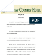 Hotel Practicum Report Tagaytay Country Hotel