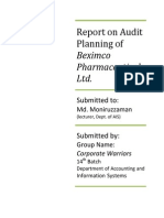 Audit 1report On Audit Planning of Beximco Pharmaceuticals Ltd.