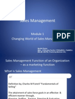 Changing World of Sales Management 1