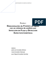 Determinación de FOSFATO en Aguas