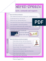 Reported Statements Commands and Requests Practice