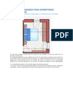 Minimas Dimensiones para Dormitorios Matrimoniales