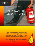 Uso y Manejo de Extintores