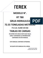 Tabla de Carga en Español RT 780 PDF