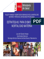 Estrategias para Disminuir La Mortalidad Materna PDF