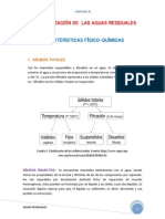 Caracterizacion de Las Aguas Residuales