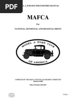 Judging Procedures Manual Model A Ford Club of America 59207 PDF