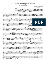 Beethoven, Ludwig Van - Prelude and Fugue For String Quartet, Hess 30 (Parts)