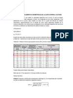 Calculo de Los Elementos Geométricos de La Curva Espiral Clotoide