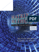 Matrix Methods, Applied Linear Algebra, Third Edition