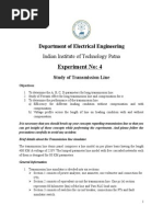 Experiment No: 4: Department of Electrical Engineering