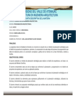 Carta Descriptiva Programación Arquitectónica PDF