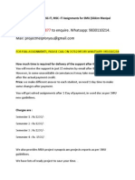 Smu 4th Sem Operation Management Assignments