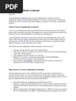 Acute Lymphoblastic Leukemia