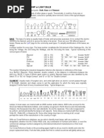 Description of A Lamp or Light Bulb English