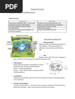 Edexcel GCE Biology AS Unit 2 Notes