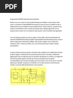 Programador EEPROM Fabricado Artesanalmente