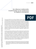 Des Influences Traditionnelles Et Patrimoniales Sur Les Architectures Du Maghreb Contemporain PDF