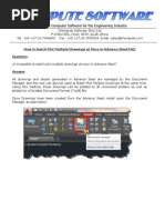 How To Batch Plot Multiple Drawings at Once in Advance Steel
