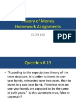 Theory of Money - Homework Assignment #1