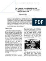 Applying The Lessons of Indian Vernacular Architecture: The Bungalow As Example of Adaptive Climatic Response