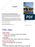 Application Layer: A Note On The Use of These PPT Slides