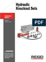  Manual Hydraulic Knockout Set