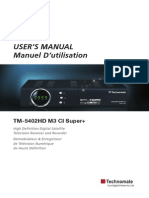 (01-04-2014-TM-5402HD M3 CI Super+ - Manual - English+franch - UK - Rev1.0 PDF