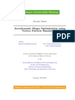 Aerodynamic Shape Optimization Using Vortex Particle Simulations