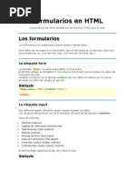 Formularios en HTML