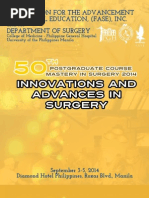 50th Postgraduate Course Souvenir Programme of The UP-PGH Department of Surgery