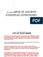 Condnesed, Glimpse of Ancient Ethiopian Astronomy