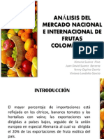 Análisis Del Mercado Nacional e Internacional de Frutas