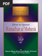 How To Spend Ramadhan (English)