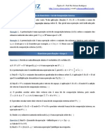 1 Lista de Exercícios - Lei de Composição Interna - 2011