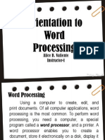 Word Processing