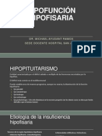 Clase 12 y 13 - Hipofunción Hipofisaria