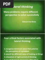 Lateral Thinking: Many Problems Require Different Perspective To Solve Successfully